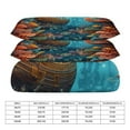 thumbnail image 3 of Underwater World Ship Coral Bedding Sets Twin Duvet Cover 3 Piece Cute Bed Set for Boys Girls Kid, 3 of 6