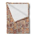 thumbnail image 2 of Tribal Soft Flannel Fleece Throw Blanket, Geometrical Pattern with Doodle Art Shapes Cultures Theme, Cozy Plush for Indoor and Outdoor Use, 70" x 90", Multicolor, by Ambesonne, 2 of 5