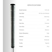Winn Golf Dri-Tac Lite Jumbo Golf Grip Dark Gray .600 [33g]