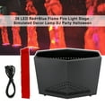 thumbnail image 3 of 36 LED Red+Blue Flame Fire Light Stage Simulated Decor Lamp DJ Party Halloween, 3 of 11