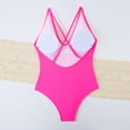 thumbnail image 4 of Generic Women One Piece Swimsuit Adjustable Spaghetti Strap Cross Back Slimming Bathing Suit V Neck Athletic Beachwear, 4 of 4
