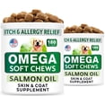 thumbnail image 1 of Aceite de pescado masticable con Omega 3 para perros BARK&SPARK 360, 180 golosinas, 1 of 8