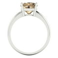 thumbnail image 4 of 2.5 ct Cushion Cut Yellow Moissanite Solitaire 14K White Gold Womens Engagement Ring, 4 of 6