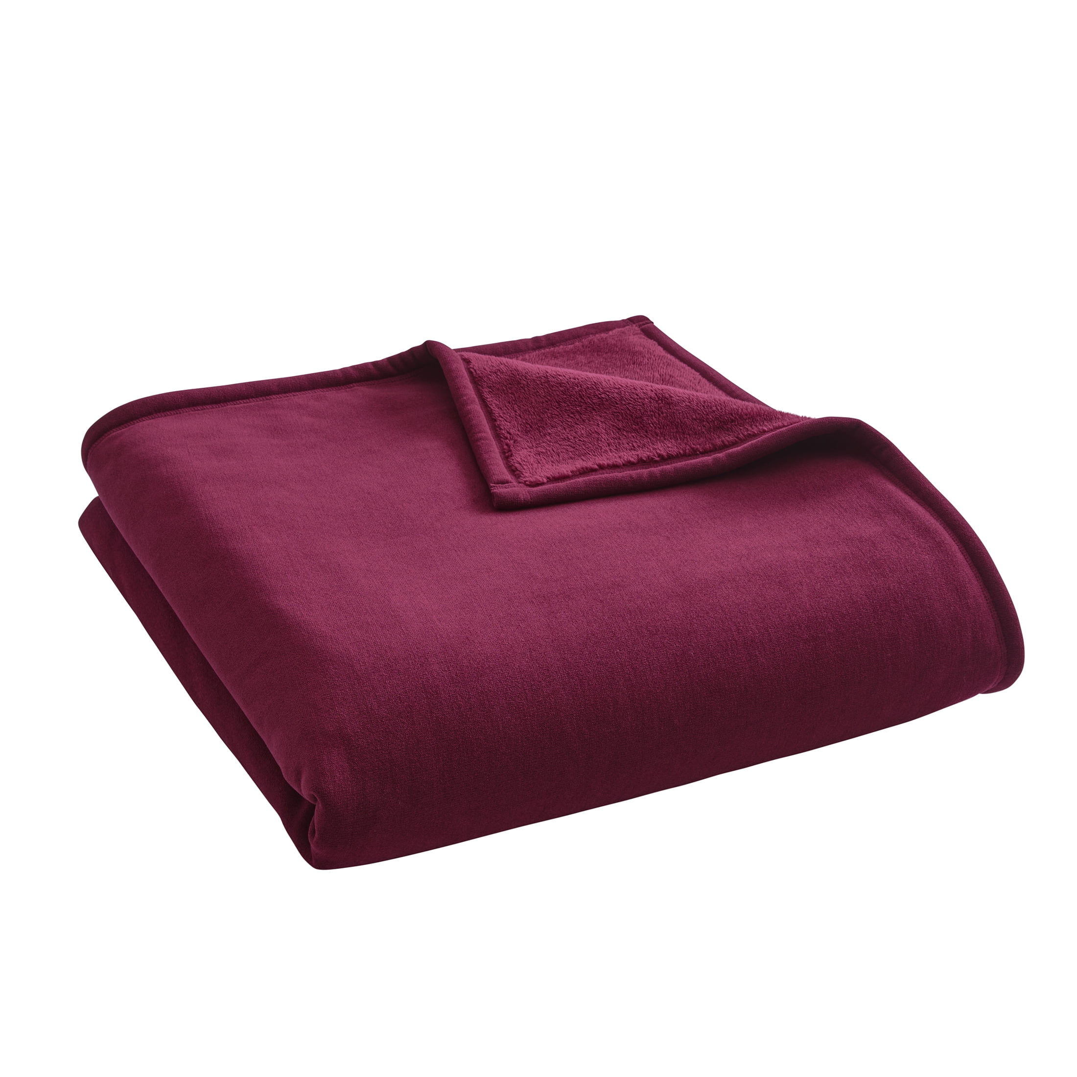 Better Homes &  Gardens Wexford Soft Chenille Adult Blanket, Full/Queen Size, Merlot Wine