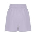 thumbnail image 5 of JDEFEG Girls Shorts Breathable Bike Shorts for Sports Play Girls Shorts Kids Ruffle High Waisted Shorts Cute Summer Dress Shorts with Pockets Purple 13-14 Years, 5 of 7