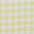 thumbnail image 7 of BalsaCircle 60" x 126" Gingham Checkered Polyester Tablecloth Yellow and White, 7 of 7