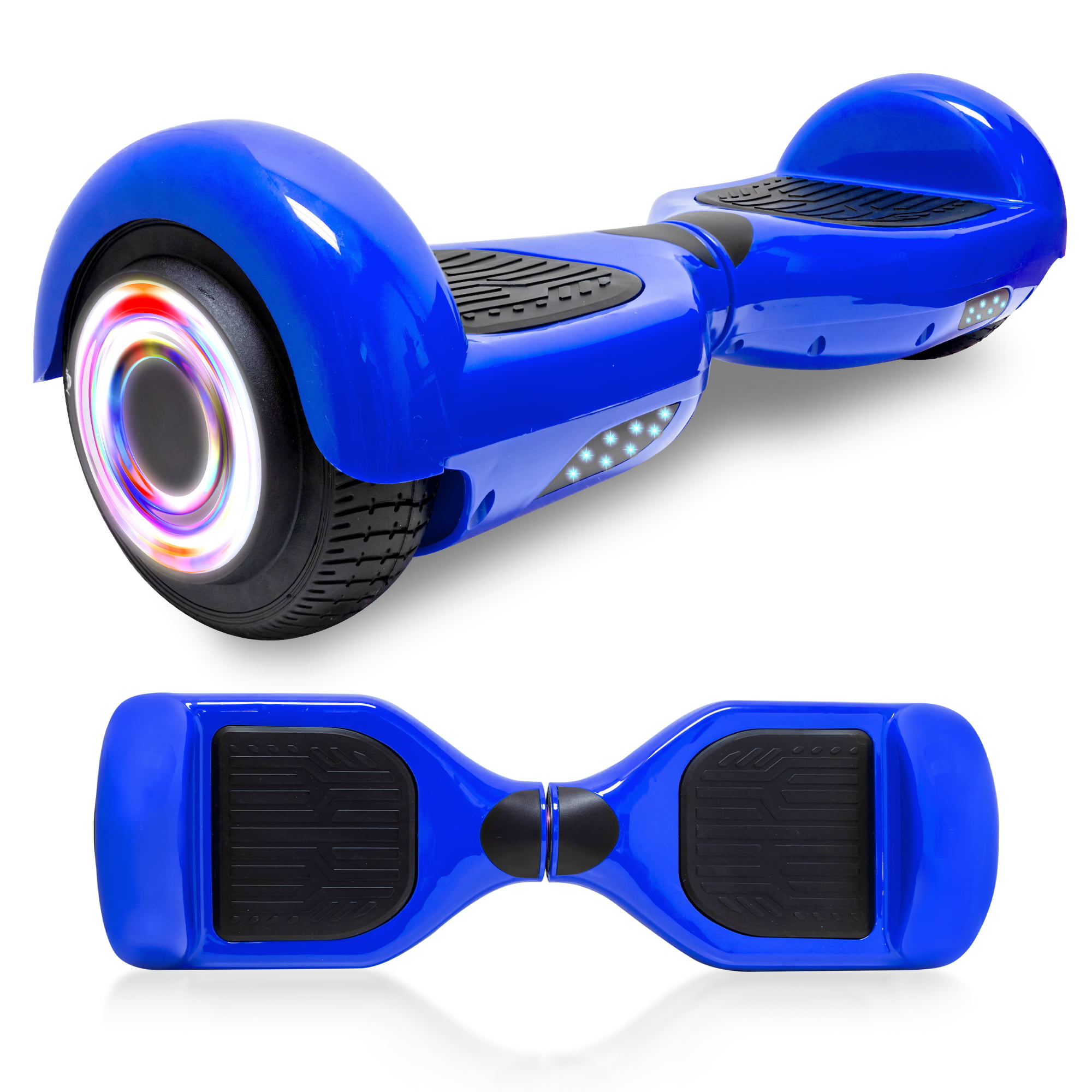 NHT Latest Generation Electric Hoverboard Build-in Bluetooth Speaker Electric Self Balancing Scooter Hover Board with LED Lights Safety Certified 