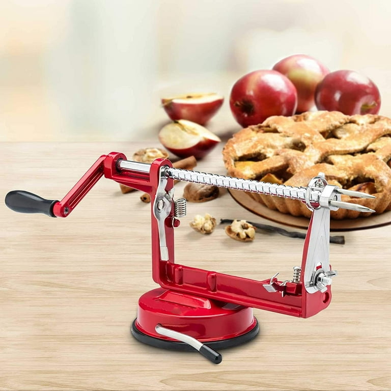 Apple Peeler, Corer and Slicer with Vacuum Base
