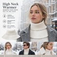 thumbnail image 3 of OADUKQ Women's Neck Warmer Collar, Stretchy Ribbed Knit Turtleneck False Collar Bib, for Work and College Use, Gray, 3 of 8