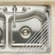 thumbnail image 3 of Escurridor de fregadero de acero inoxidable, plegable, triangular, para almacenamiento de utensilios de cocina, 3 of 6
