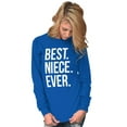 thumbnail image 3 of Best Niece Ever Cute Family Relative Women Plus Size Long Sleeve Graphic Tee Brisco Brands 3X, 3 of 5