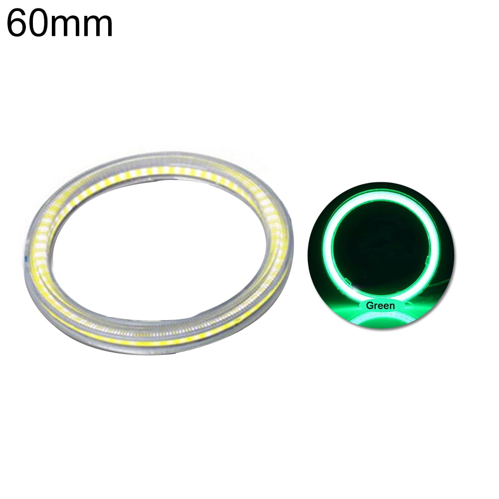 Kmxyo 60mm120mm Car Vehicle Universal COB Angel Eye LED Ring Light Headlight Lamp