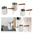 thumbnail image 2 of lixuesong Practical Coffee Pots Milk Frothing Pitcher Stainless Steel Coffee Pots With Wood Handle For Home Cafes Use, 2 of 3