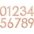 thumbnail image 1 of ookey 10 Pcs Self Adhesive Mailbox Numbers 2 Inch Modern House Number Door Address Numbers Stickers for Home Apartments 0-9, Rose Gold, 1 of 1