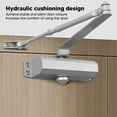 thumbnail image 3 of Automatic Door Closer, Hydraulic Auto Door Closer Adjustable Stable Quiet Strong Load Bearing  for Most Doors, 3 of 8