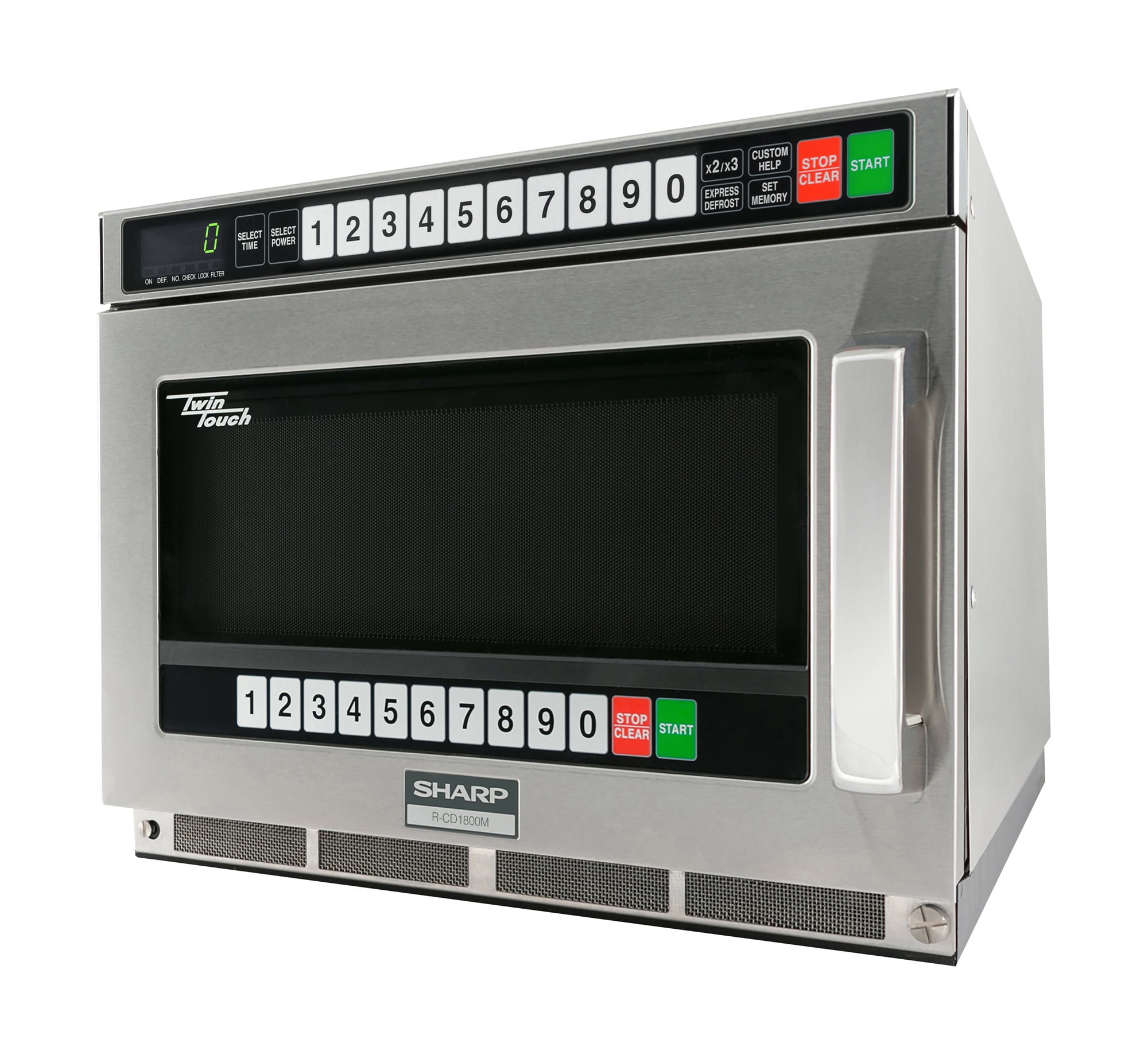 1800w TwinTouch™ Commercial Microwave w/ Touch Pad - 208-230v