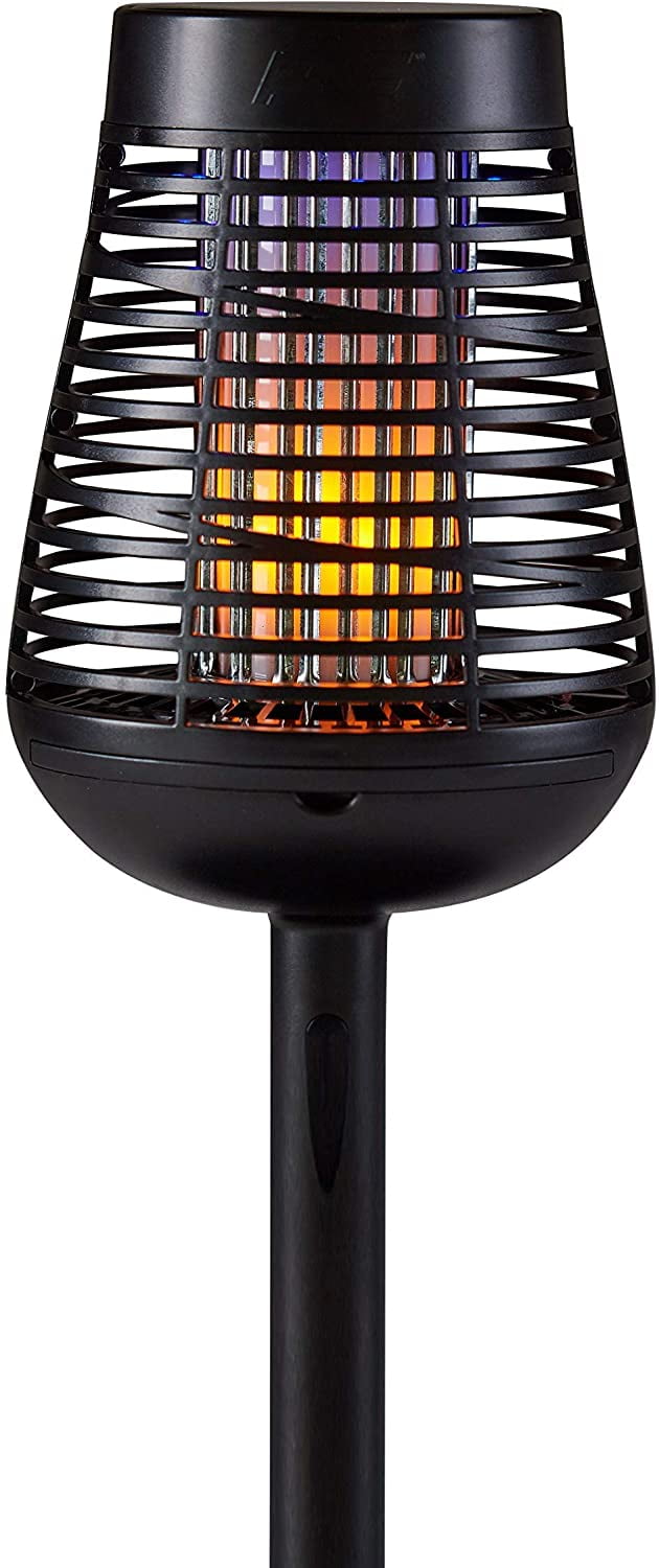 DFST Twin Pack Kills Bugs on Contact Bug Zapper and Accent Light PIC Solar Insect Killer Torch 