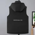 thumbnail image 4 of USNSM (M-5XL) Men's Big and Tall Winter Puffer Vest Hooded Quilted Padded Sleeveless Vest Casual Warm Pockets Zip Up Jacket Outerwear Black S, 4 of 8