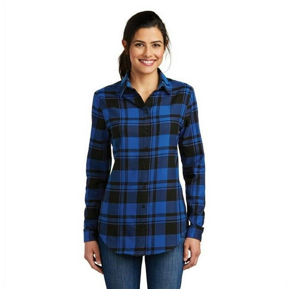 Port Authority Ladies Plaid Flannel Tunic . LW668