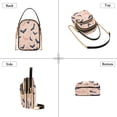thumbnail image 4 of Women's Crossbody Handbag Shoulder Handbag 5.91x3.15x8.27 Inch Bank Card Bag Cash Bag Key Bag Cartoon Black Bats, 4 of 7