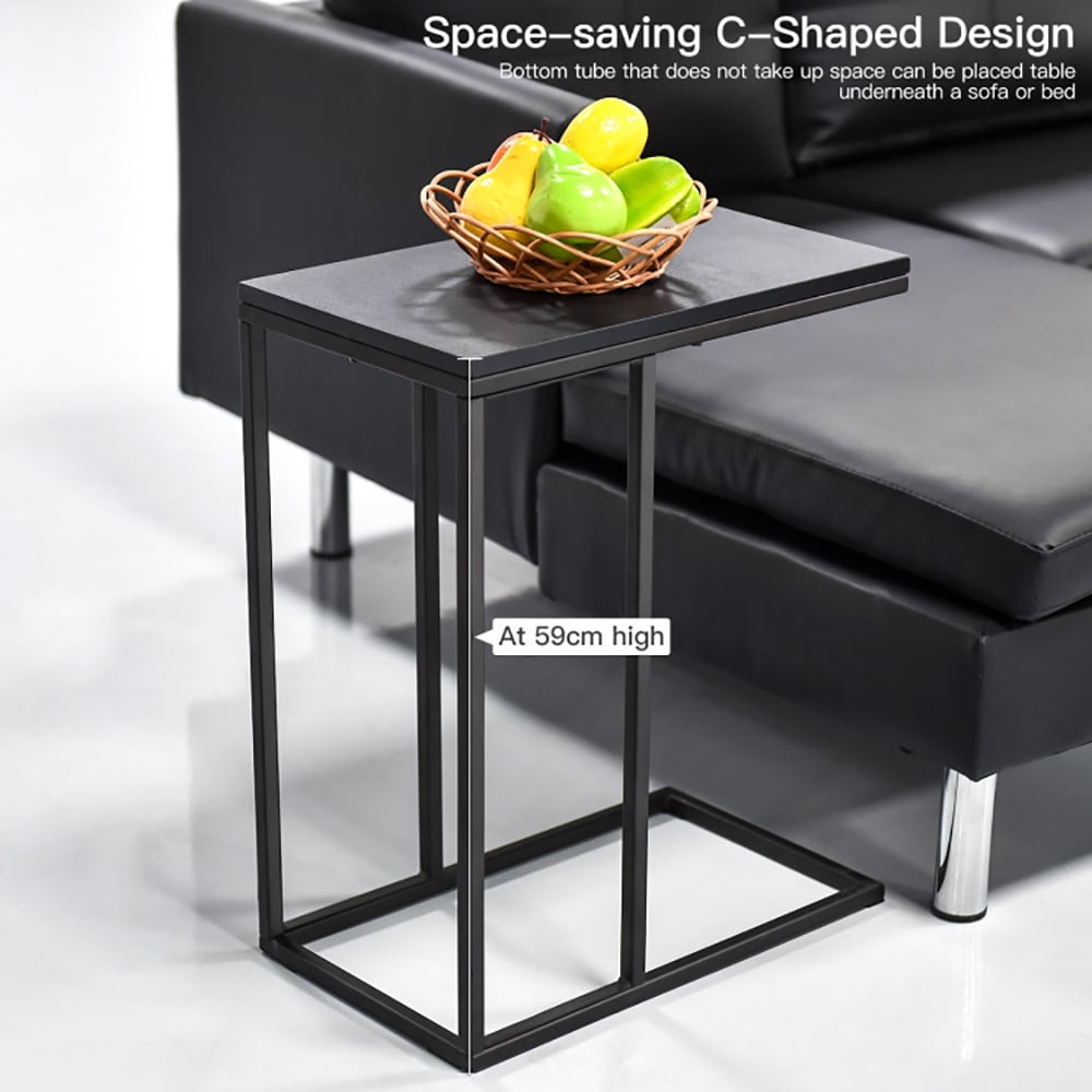 Finihen End Table, Stand Desk, Coffee Tray Sofa Side End Table, Sofa Side Table, Bed Side Table, for Living Room, Bedroom, Black Finihen End Table, Stand Desk, Coffee Tray Sofa Side End Table, Sofa Side Table, Bed Side Table, for Living Room, Bedroom, Black