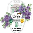 thumbnail image 1 of BIC Soleil 3 Rasoirs Jetables Parfumés Escape pour Femmes, 3 Lames, Rasage Confortable, Manche Parfumé Lavande et Eucalyptus, Rasoirs pour Femmes, Lot de 4, 1 of 3