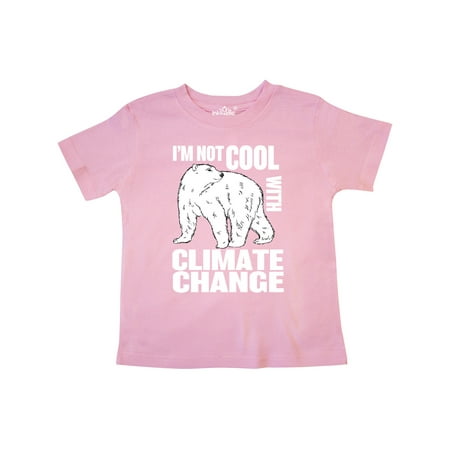 

Inktastic I m Not Cool with Climate Change Polar Bear Gift Toddler Boy or Toddler Girl T-Shirt
