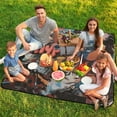 thumbnail image 7 of Color Wave Point Geometry Outdoor Picnic Blanket, Foldable Waterproof Beach Mat, Portable Beach Blanket for Beach Camping, Hiking, Family Concerts, 7 of 7