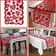 thumbnail image 2 of QPENWEI Camino de mesa con decoración para el día de San Valentín: camino de mesa de encaje rojo de 33 x 183 cm para fiestas de bodas, decoraciones para el día de San Valentín, decoración romántica pa, 2 of 5