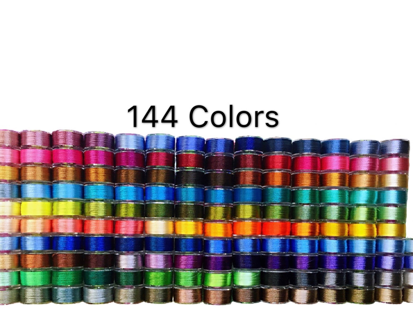 Embroidery thread 42 Pcs/Colors Polyester , Embroidery Machine Thread 40wt | For Brother Babylock Janome Singer Pfaff Husqvarna Bernina Machines
