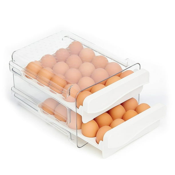 Organizador de 40 Huevos Redlemon para Refrigerador y Cocina de Acrílico
