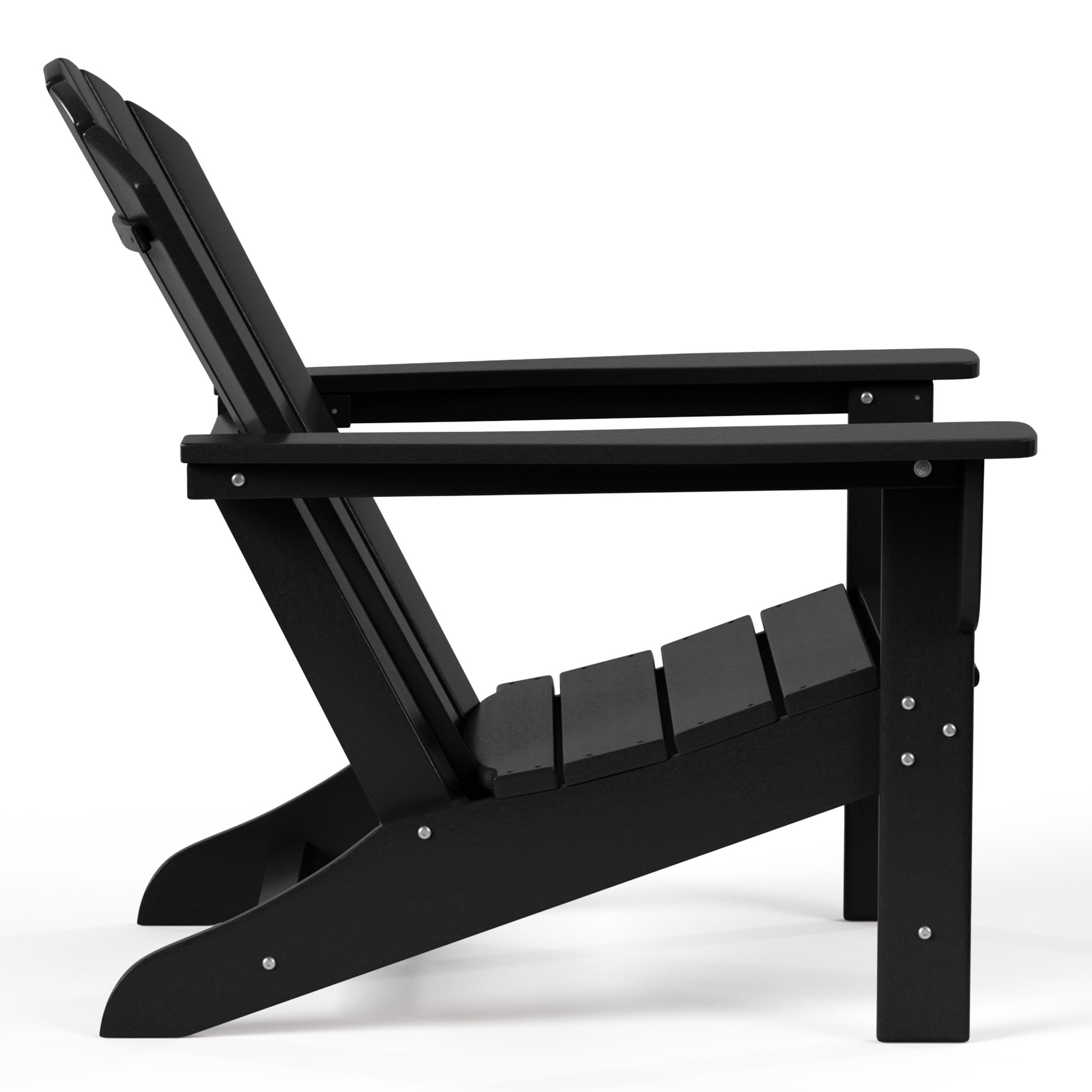 WestinTrends Dylan Outdoor Adirondack Chair, Black