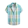 thumbnail image 1 of Mens Casual Manga Corta Botón Abajo Camisas, la Impresión de la Playa Turndown para Tropical, Hawaii, Al Aire Libre Y el Uso Diario, 1 of 5