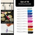 thumbnail image 6 of Mini Spatulas Set - 10 Piece Heat Resistant Silicone Mini Spatula Set for Baking, Cooking, Mixing. Dishwasher Safe, 6 of 7