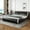 Black & White, variant on Merrland 12 Inch Twin Size Metal Platform Bed Frame, Heavy-Duty, Under-Bed Storage Space, Easy Assembly, Headboard Compatible, Black