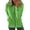 Green, variant on Brilliant Hoodies for Women Plus Size Fashion Woman Long Sleeve Zipper Open Front Loose Outerwear Printing Blouse Coat Tops Pockets Hooded Blouse Clothes under $5.00