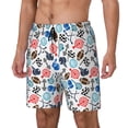thumbnail image 1 of Balery Sport Items Bañador para hombre, shorts de playa de secado rápido con entrepierna y forro de compresión-3X-Large, 1 of 6