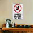 thumbnail image 6 of No Cats Allowed Past Here Sign Safe Sign, Signs Outdoor, 12 X 8 In, Sign For Home, Business, Driveway Alert, 6 of 6