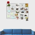 thumbnail image 4 of Wire Wall Grid Panel for Photo Display, DIY Iron Picture Frames Collage for Hanging Wall Decor, Foldable Multi Pictures Organizer with 12 Clips, 28'' X 22'' Inch. (2 Pack), 4 of 7