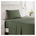thumbnail image 2 of Bed Sheets, Premier 1800 Series Bed Sheet Set, Deep Pocket, Wrinkle, Fade, Stain Resistant, Luxury Soft Bedding Sheets & Pillowcases, Twin, Olive Green, 2 of 7