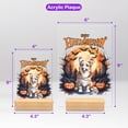 thumbnail image 5 of Mummy Corgi Happy Halloween with Pumpkins Bats Spooky Fun Acrylic Plaque Sign Ashwood Base Welsh Corgi Dog Lover Gifts Idea Home Desk Decor - 00019, 5 of 5