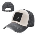 thumbnail image 7 of Crescent Moon Distressed Baseball Cap Dad Hats for Men Women Vintage Trucker Hat Low Profile Ball Caps, 7 of 7