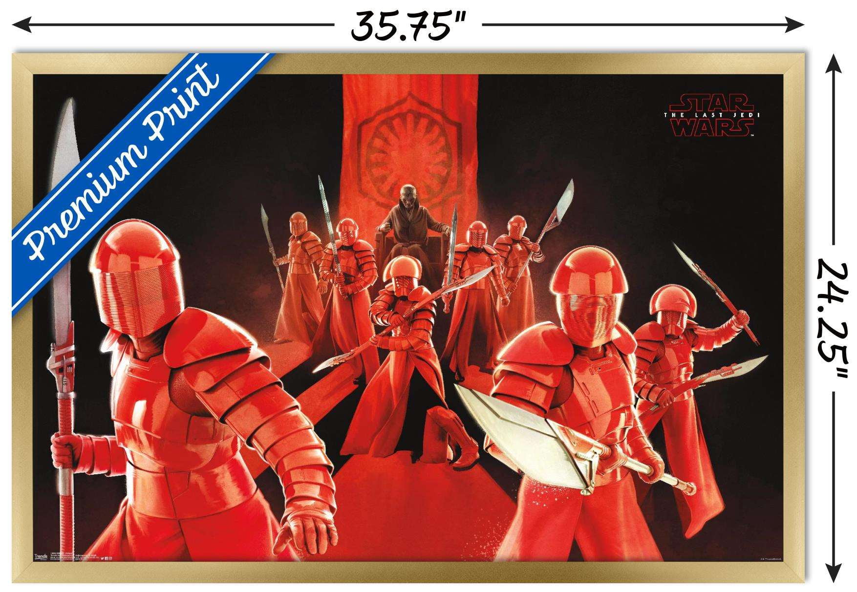 Star Wars: The Last Jedi - Defend Wall Poster, 22.375" x 34", Framed