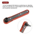 thumbnail image 4 of Uxcell Mini Ratchet Wrench 1/4" 6 Point Wrench Screwdriver Removal Tool for Car Vehicle, 4 of 5