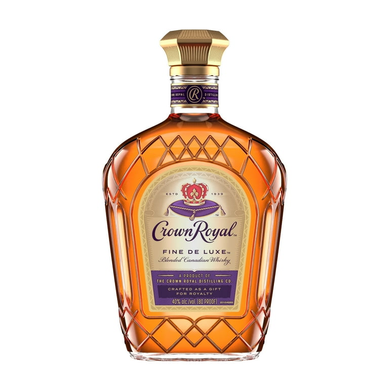 Crown Royal Fine De Luxe Blended Canadian Whisky, 750 mL, 40% ABV