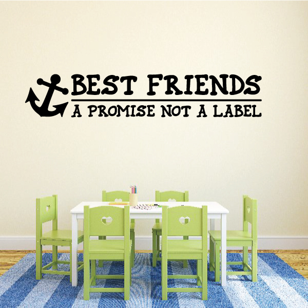 Best Friends Wall Decal Vinyl Decal Car Decal Vd004 36 Inches