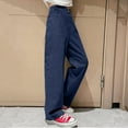 thumbnail image 3 of Girls Pants Back To School Clothes for Teen Girls Toddler Girl High Elastic Waist Flare Leg Casual Long Wide Leg Jeans Trousers for Fashionable Comfort, 3 of 10