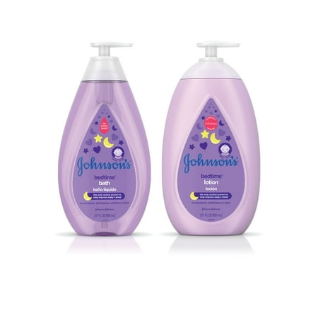 Johnson's Bedtime Soothing Baby Bath and Lotion, Dual (Best Baby Bath Products)
