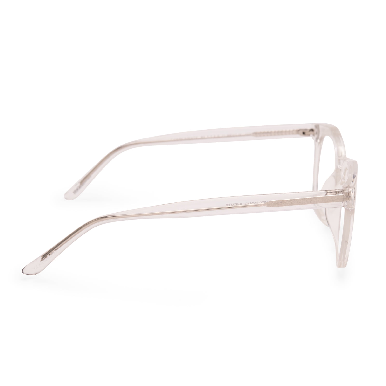 Compliments by DIFF Eyewear Rowan Blue Light Reading Glasses for Men and Women Clear Crystal +2.5