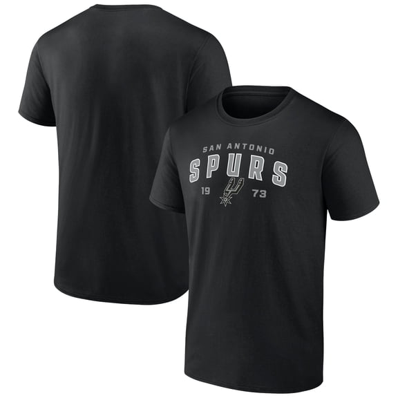 Men's Black San Antonio Spurs Rebel Logo T-Shirt